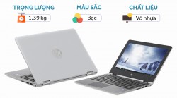 Sạc Laptop HP Pavilion X360 11-ad026TU (2GV32PA)- Xoay 360 độ-bạc_2