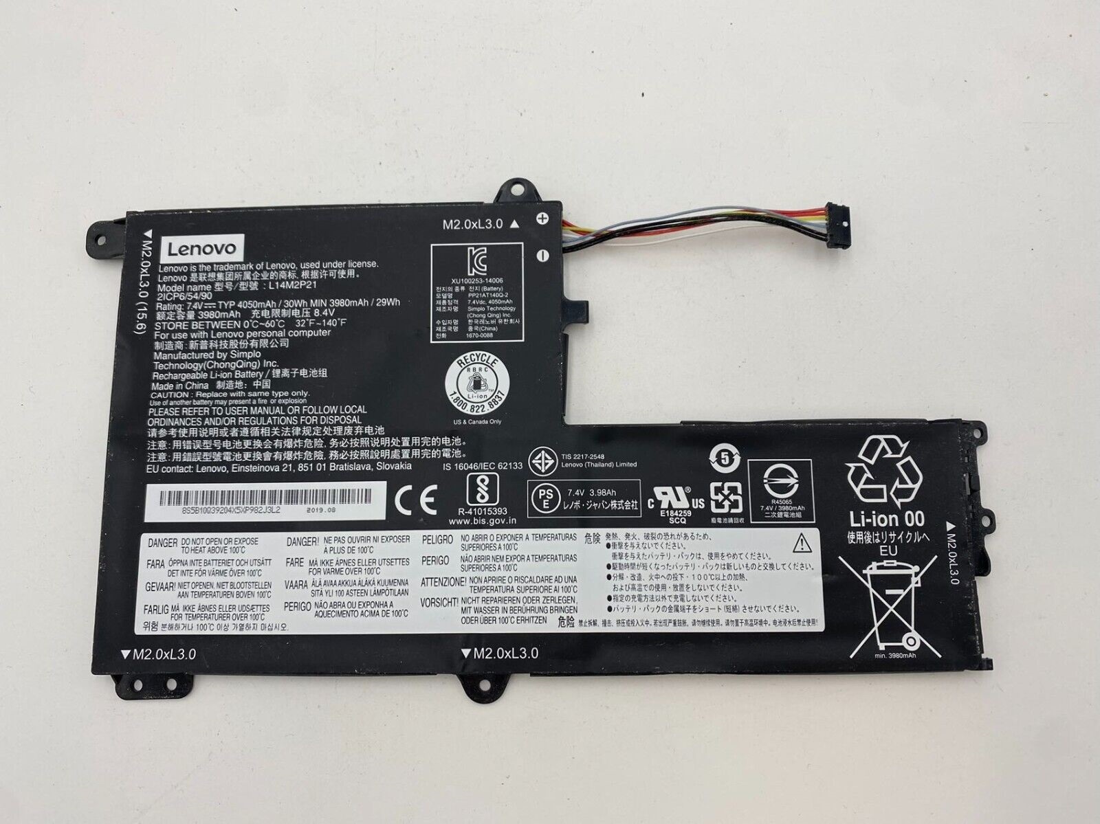 Pin Laptop Lenovo IdeaPad S41-70 S41-75 300s Yoga 500 L14L2P21 L14M2P21